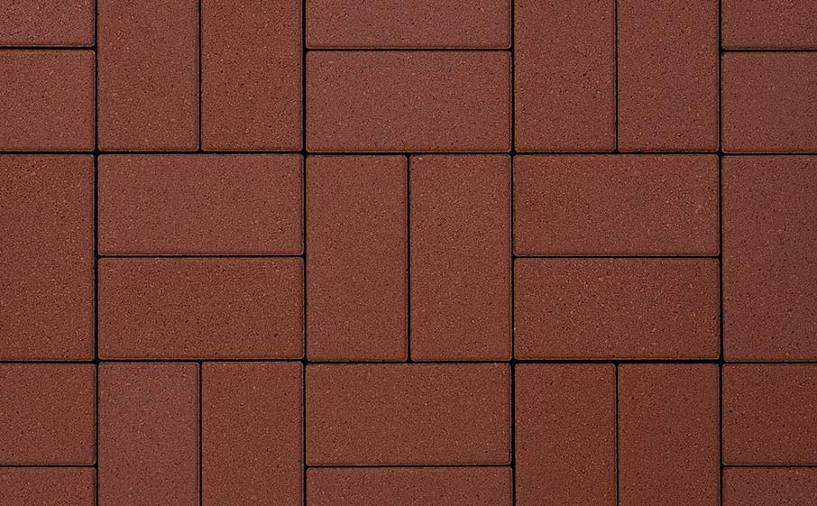 Плитка тротуарная, 200*100*40 мм, ЛА-Линия 2П.4, гладкая, красный, завод Выбор