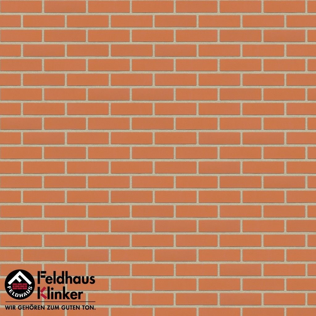 Клинкерная фасадная плитка Feldhaus Klinker R220 Terracotta liso гладкая NF9, 240*9*71 мм